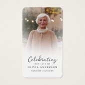 ライフフォトお祝いカードの葬儀祈りの言葉 (正面)