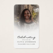 ライフフォトお祝い葬儀祈りの言葉カード (正面)