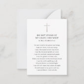 ライフフォトお祝い葬儀祈りの言葉カード ノートカード (裏面)