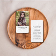 ライフフォトお祝い葬儀祈りの言葉カード