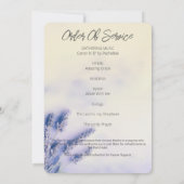 ライフフォトカードのセレネラベンダーお祝い 招待状 (裏面)