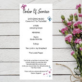 ライフフォトカードのバタフライお祝い 招待状