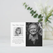 ライフフォトカードのメモリアルお祝い ポストカード (スタンド正面)