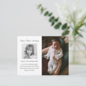 ライフフォトカードのメモリアルお祝い ポストカード (スタンド正面)