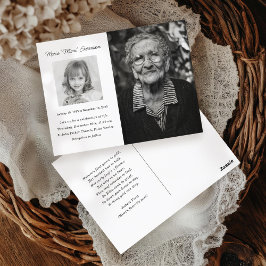 ライフフォトカードのメモリアルお祝い ポストカード