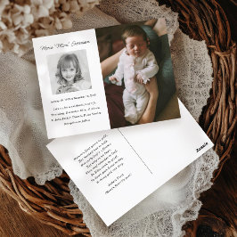 ライフフォトカードのメモリアルお祝い ポストカード