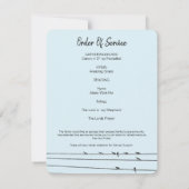 ライフフォトカードのワイヤーお祝いに鳥 招待状 (裏面)