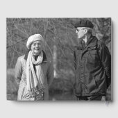 ライフフォトコラージュモダングリッドのお祝い ゲストブック (裏面)