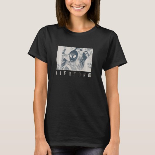 ライフフォームUfoエイリアングレーマスク Tシャツ (正面)