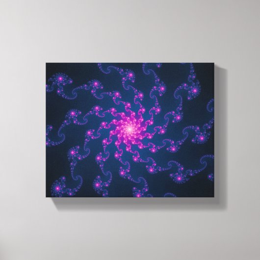 ライフフラワーフラクタルアート キャンバスプリント (正面)