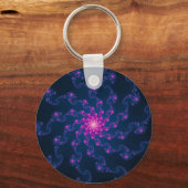ライフフラワーフラクタルアート キーホルダー (正面)