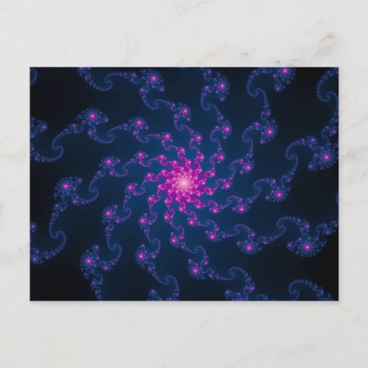 ライフフラワーフラクタルアート ポストカード (正面)