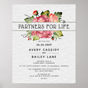 ライフフローラバナーWeddingCertificateのパートナー ポスター