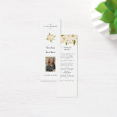 ライフフローラブックマークの白お祝い (デスク)