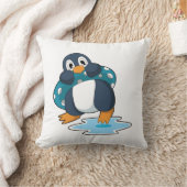 ライフブイ付ペンギン クッション (ブランケット)