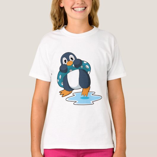 ライフブイ付ペンギン Tシャツ (正面)