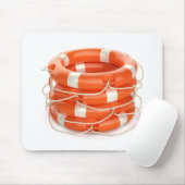 ライフブイ4個のリングでスタック マウスパッド (マウス)