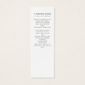 ライフブックマークのバーガンディお祝い (裏面)