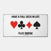 ライフブリッジ4カードスーツ遊にフルデッキを持つ デスクマット (正面)