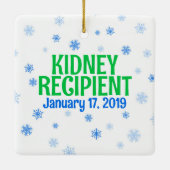 ライフブルーグリーン移植クリスマスを寄付 セラミックオーナメント (裏面)