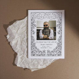 ライフプログラムのレース枠葬儀お祝い 招待状