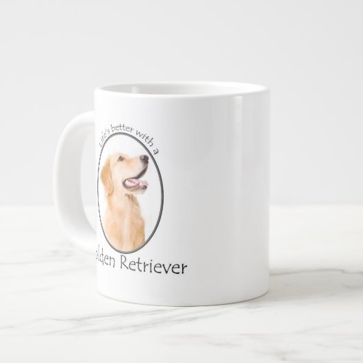 ライフベターゴールデンジャンボマグカップ ジャンボコーヒーマグカップ (正面左)