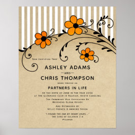 「ライフボーモダンホの証結婚明書 ポスター