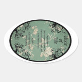 ライフポションラベルの消去 楕円形シール (正面)