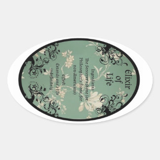 ライフポションラベルの消去 楕円形シール