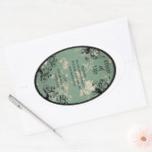 ライフポションラベルの消去 楕円形シール (封筒)