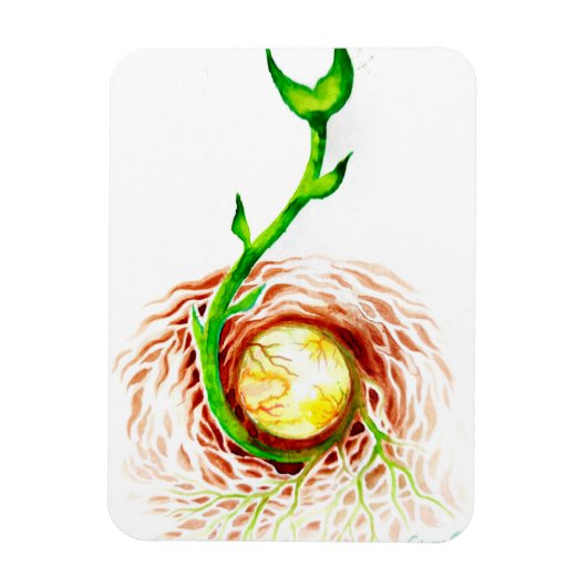 ライフポスターキャンバス印刷ポストカードのシード マグネット (縦)