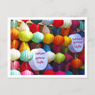 ライフポストカードに色を付ける ポストカード