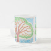 ライフマグの木 フロストグラスマグカップ (正面左)