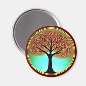 ライフマグネットの秋の木 マグネット (正面/裏面)