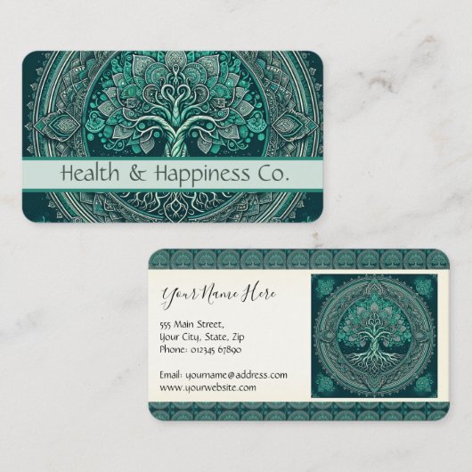 ライフマンダラの木 名刺 (正面/裏面)