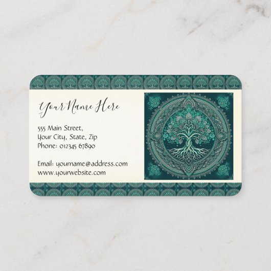 ライフマンダラの木 名刺 (裏面)