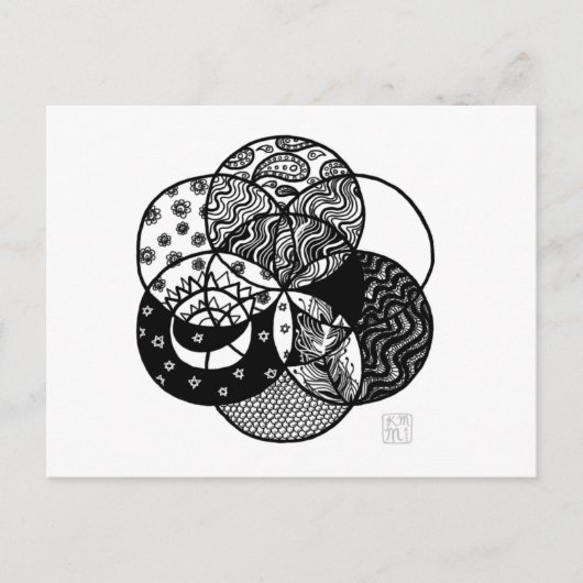 ライフマンダラポストカードのシード ポストカード (正面)