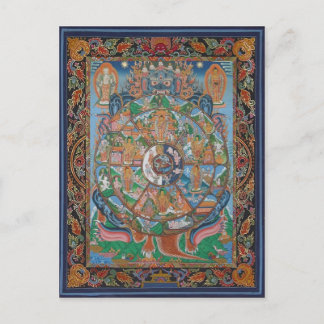 ライフマンダラポストカードのホイール ポストカード