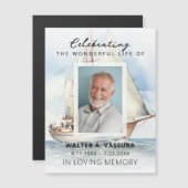 ライフメモリアル葬式マグネットカードのお祝い (正面/裏面)