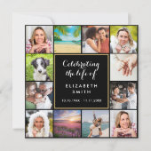 ライフメモリアル12枚写真葬儀 招待状 (正面)