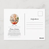 ライフメモリアル モダン シンプル フォト ポストカード (裏面)