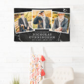 ライフモダンお祝いダークストーン3枚 横断幕 (インサイチュ)