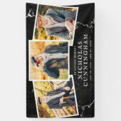 ライフモダンお祝いダークストーン3枚 横断幕 (縦)