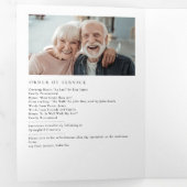 ライフモダンお祝い11エレガント – 写真 三つ折りプログラム (内部最初)
