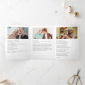 ライフモダンお祝い11エレガント – 写真 三つ折りプログラム (内部)