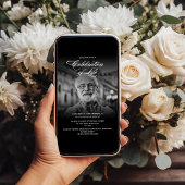 ライフモダンお祝い2-Photoスクリプエレガントト 招待状