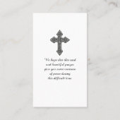 ライフモダンカードの記念お祝い 名刺 (裏面)