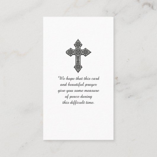 ライフモダンカードの記念お祝い 名刺 (裏面)