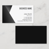 ライフモダンコーチブラック&ホワイト 名刺 (正面/裏面)