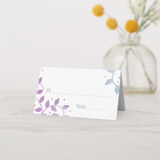 ライフモダンツリーバルミツワーエスコートカード プレイスカード (正面)